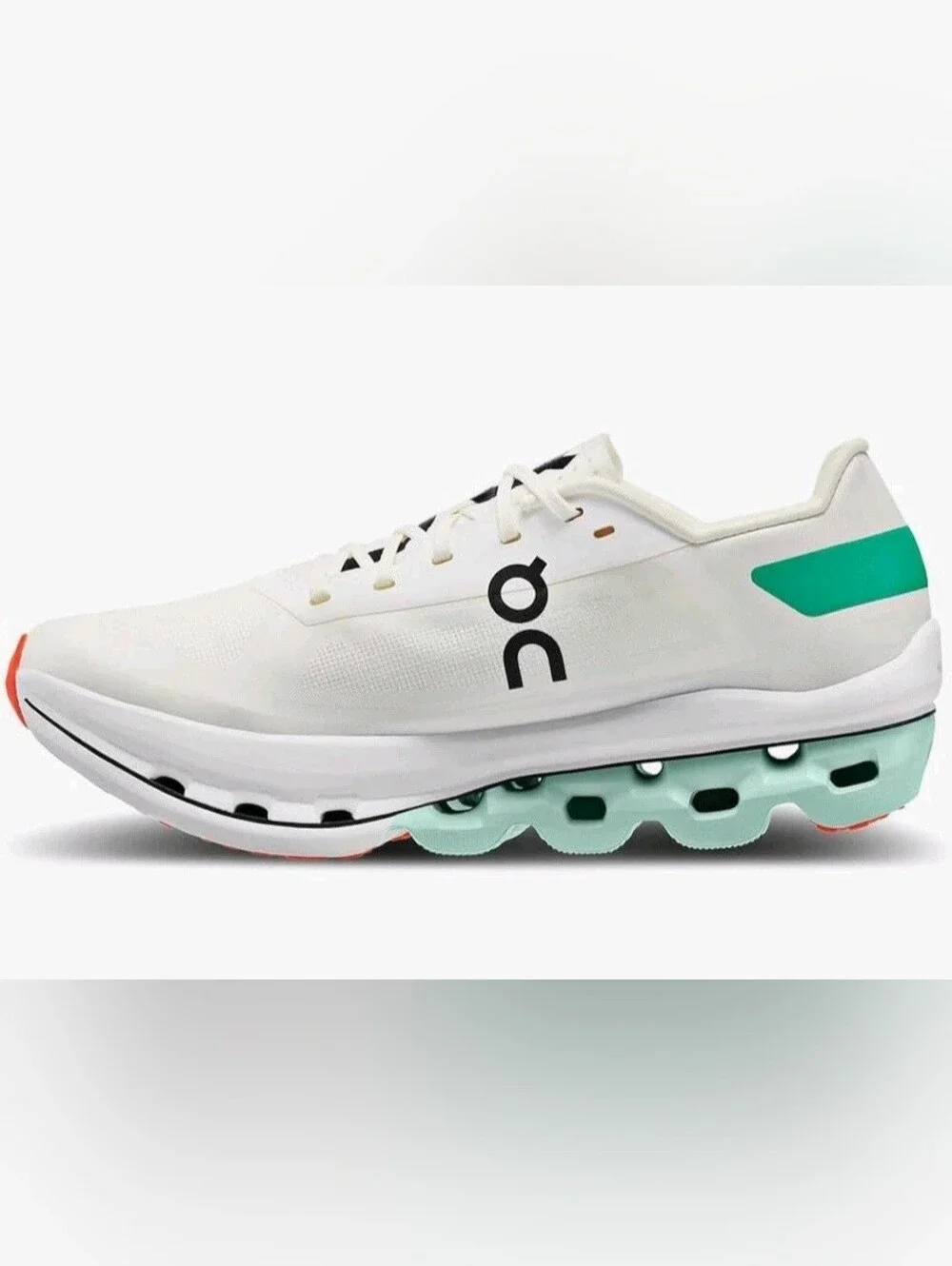 On Cloudboom Echo White Mint Running Shoes Womens 10.5 Carbon Plate NWOT - Picture 3 of 13